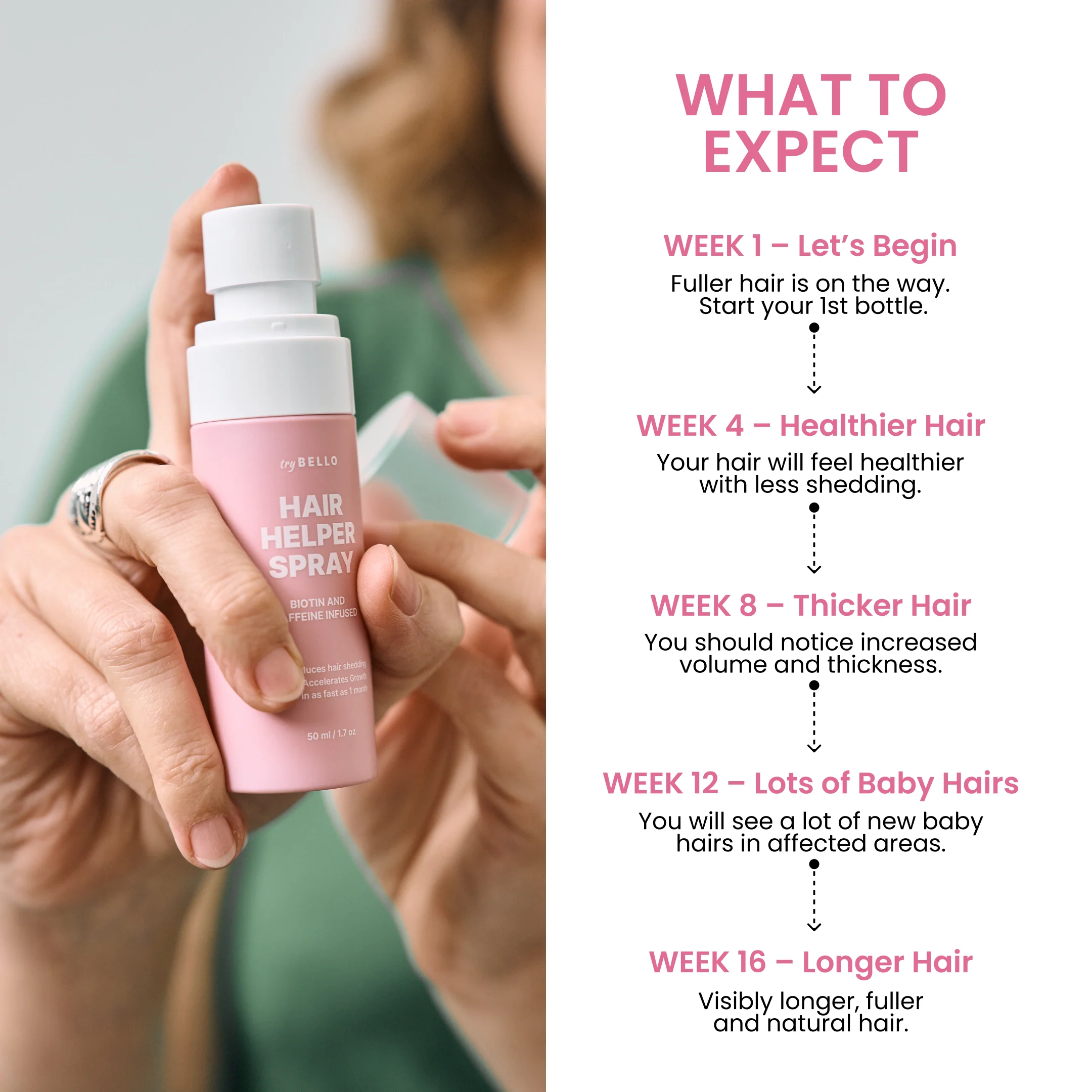 Bello Hair Helper Spray - 1-Month Supply